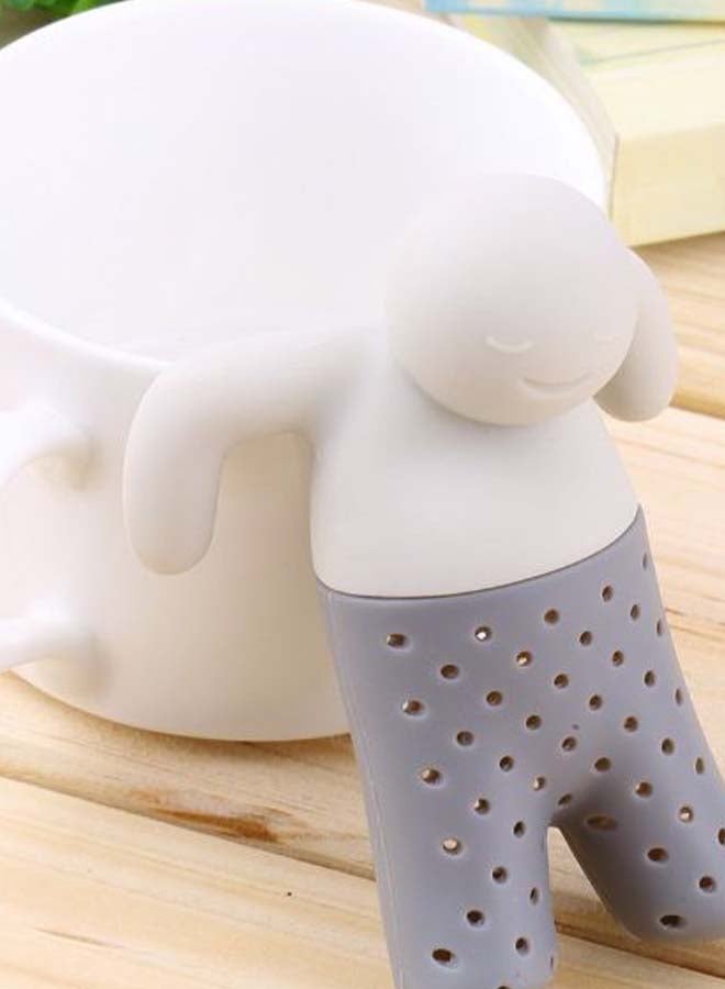 Generic - Tea Leaf Strainer Filter Diffuser White/Grey - Image 1