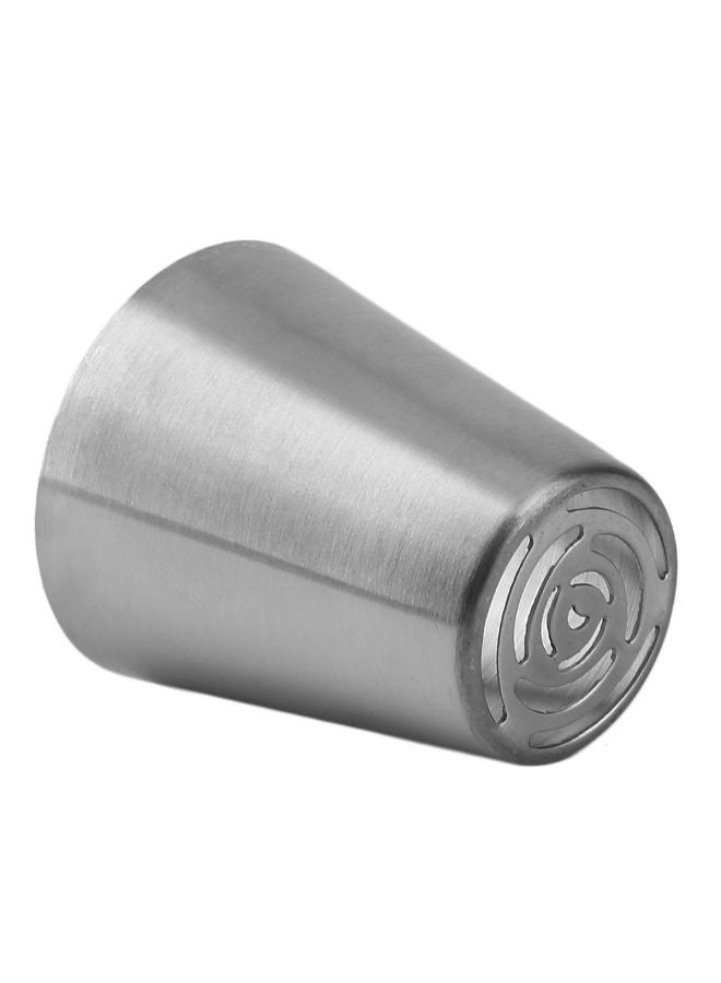 8-Piece Cake Decorating Mouth Icing Tube Set Silver 3.6 x 4cm  - Image 4