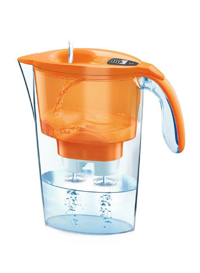 LAICA Stream Line Jug With Water Filter Orange/Clear 27.2centimeter - Image 1