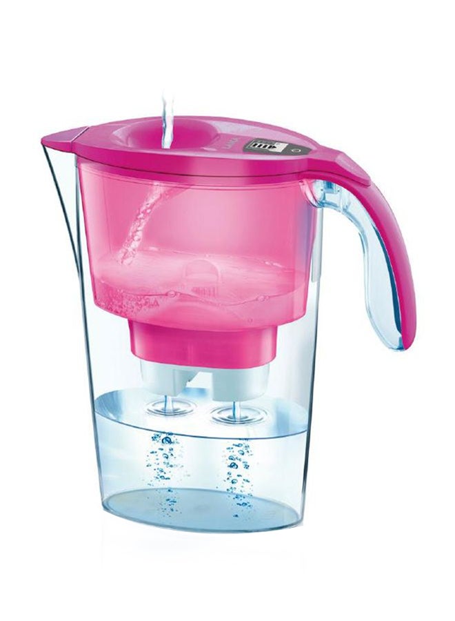 LAICA - Stream Line Jug With Water Filter Pink/Clear 27.2cm - Image 1