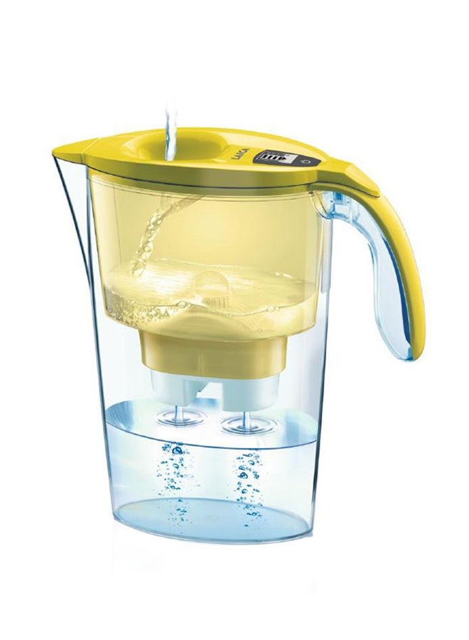 LAICA Stream Line Jug With Water Filter Yellow/Clear - Image 1