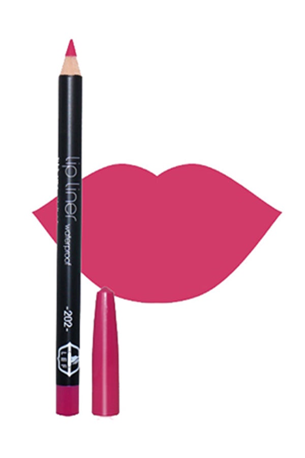 ليف قلم تحديد الشفاه مضاد للماء 202 فوشيا