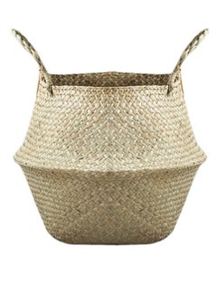 Generic Woven Foldable Vase Hanging Basket Beige  - Image 1