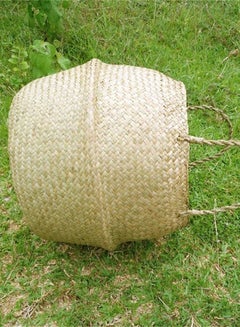 Generic Woven Foldable Vase Hanging Basket Beige  - Image 3