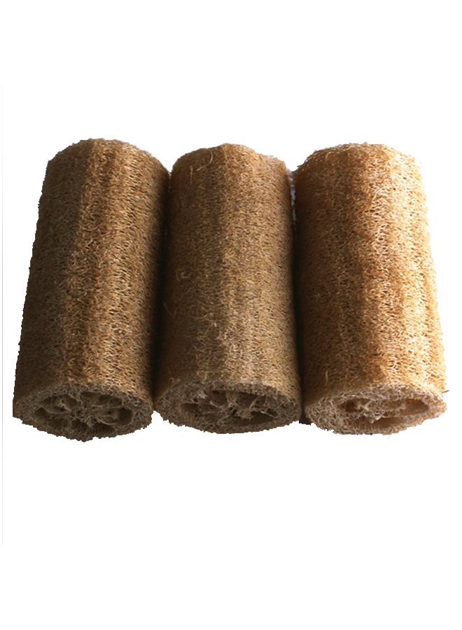 ليفة تقشير الجسم أثناء استحمام من الإسفنج الطبيعي بيج - Image 1