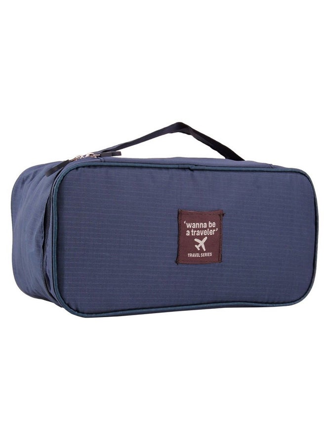 Waterproof Bra Underwear Lingerie Travel Bag Navy Blue - Image 1