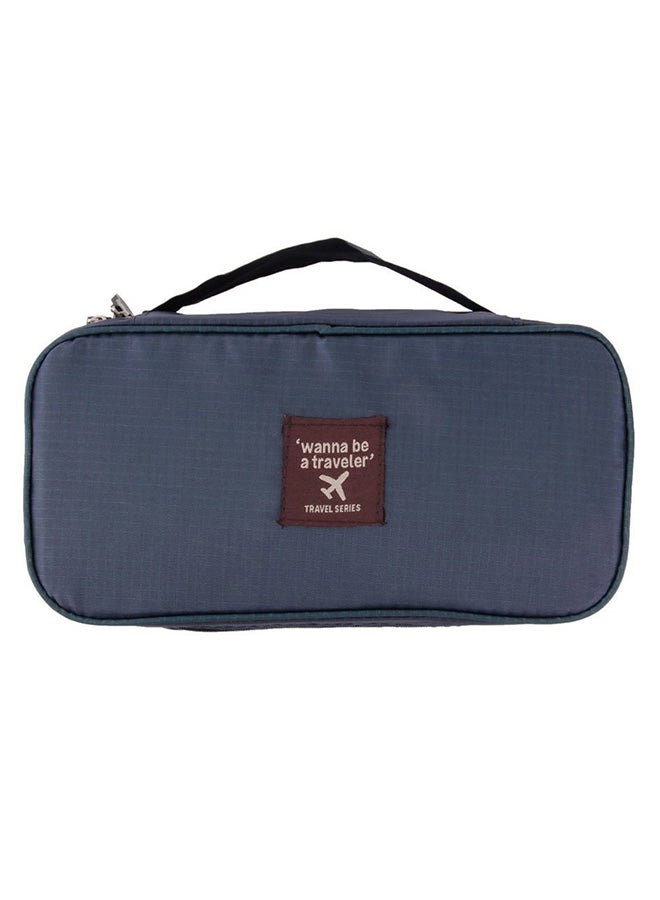 Waterproof Bra Underwear Lingerie Travel Bag Navy Blue - Image 2
