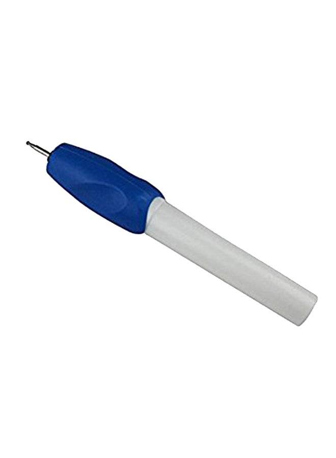 Automatic Mini Engraving Pen White/Blue - Image 2