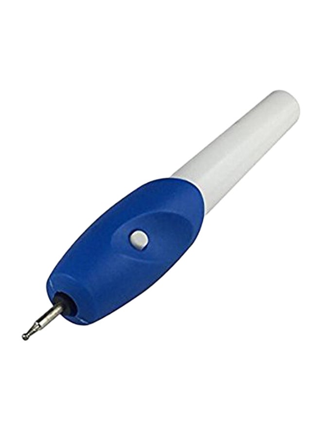 Automatic Mini Engraving Pen White/Blue - Image 4
