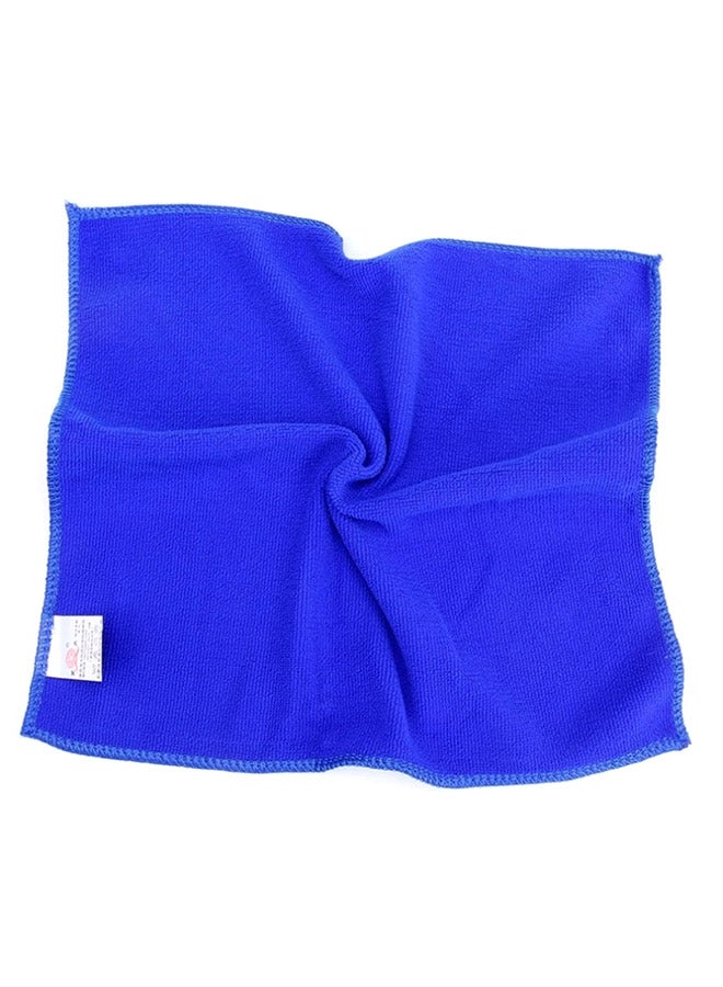 10-Piece Auto Car Wash Soft Towel Blue  - Image 1