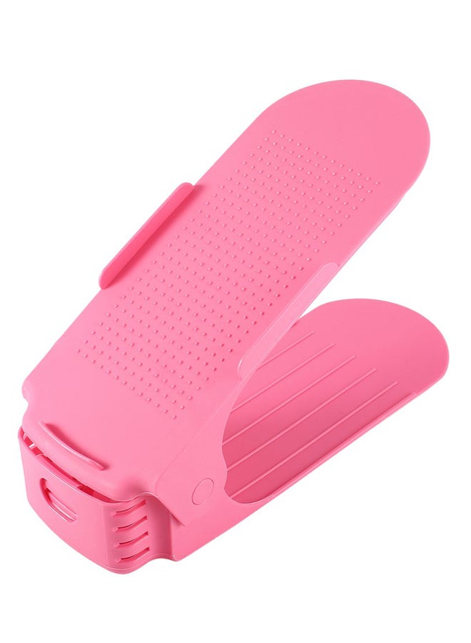 Smart Double Shoe Organizer Stand Pink - Image 1
