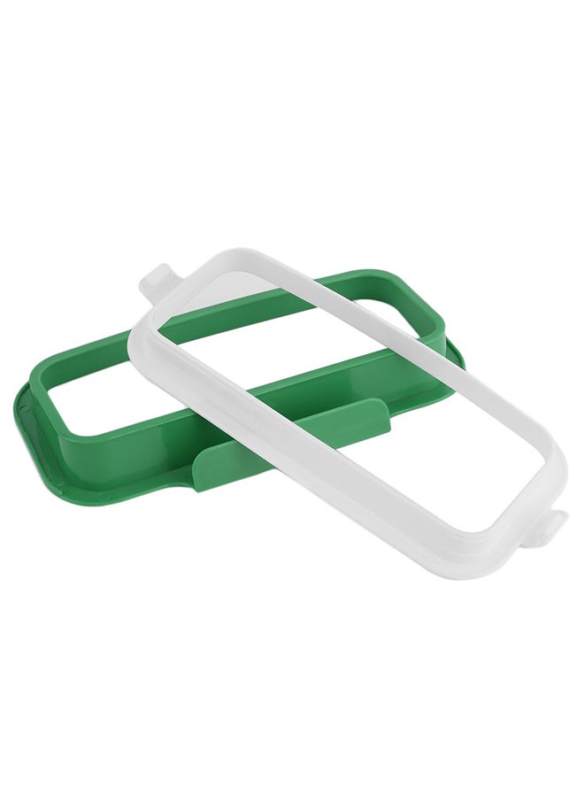 حامل معلّق لأكياس القمامة أخضر/أبيض - Image 1