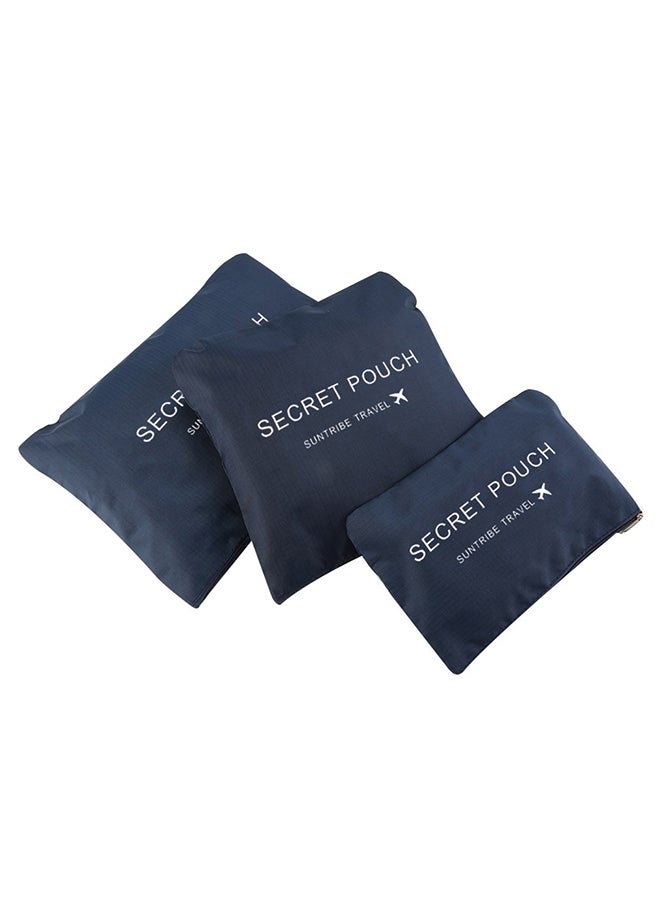 6-Piece Waterproof Clothes Storage Bag Dark Blue