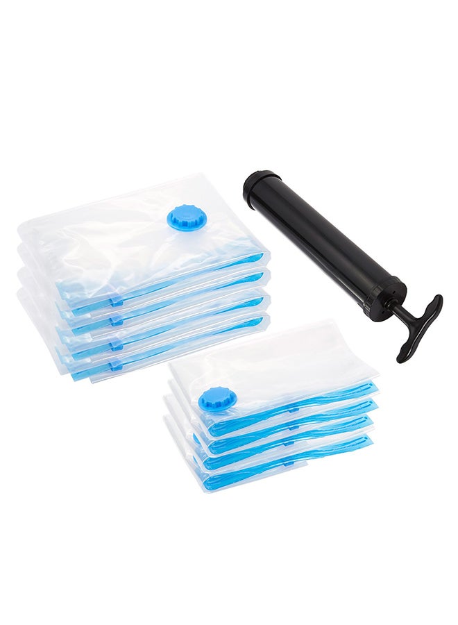 Vacuum Compression Space Saving Seal Storage Bags Transparent - Image 1