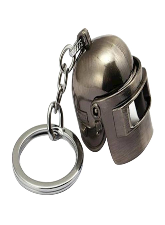 PUBG Helmet Model Key Chain Brown/Silver - Image 1