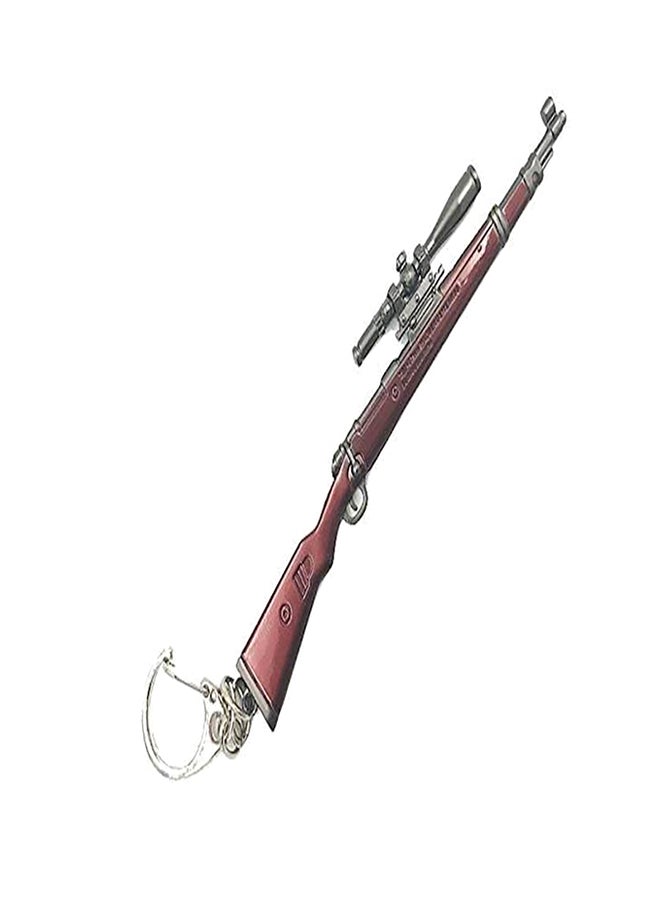 Elegant PUBG Keychain Red/Silver - Image 1