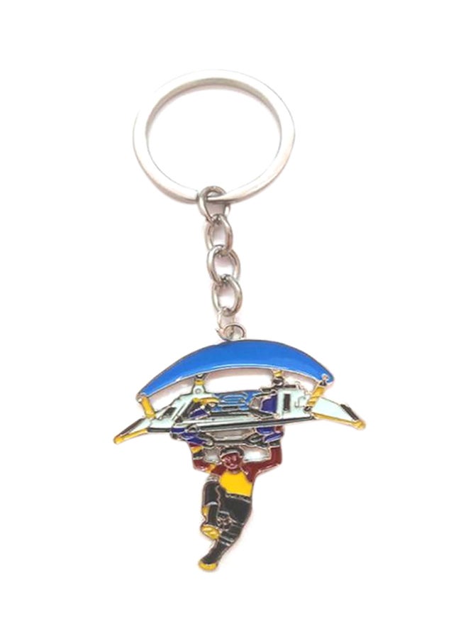 Game Fortnite Flying Machine Key Chain Blue/Silver/Yellow