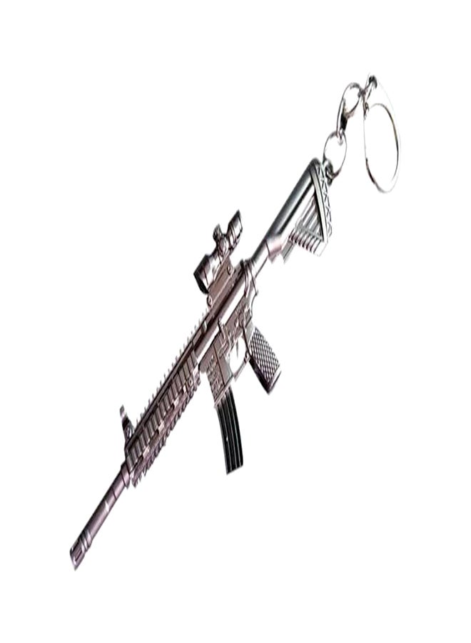 Generic - M416 Assault Rifle Key Chain Silver - Image 1