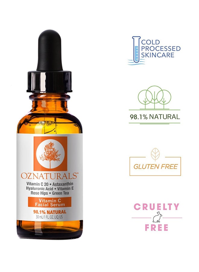 OZ Naturals Vitamin C Facial Serum Clear 30ml  - Image 2