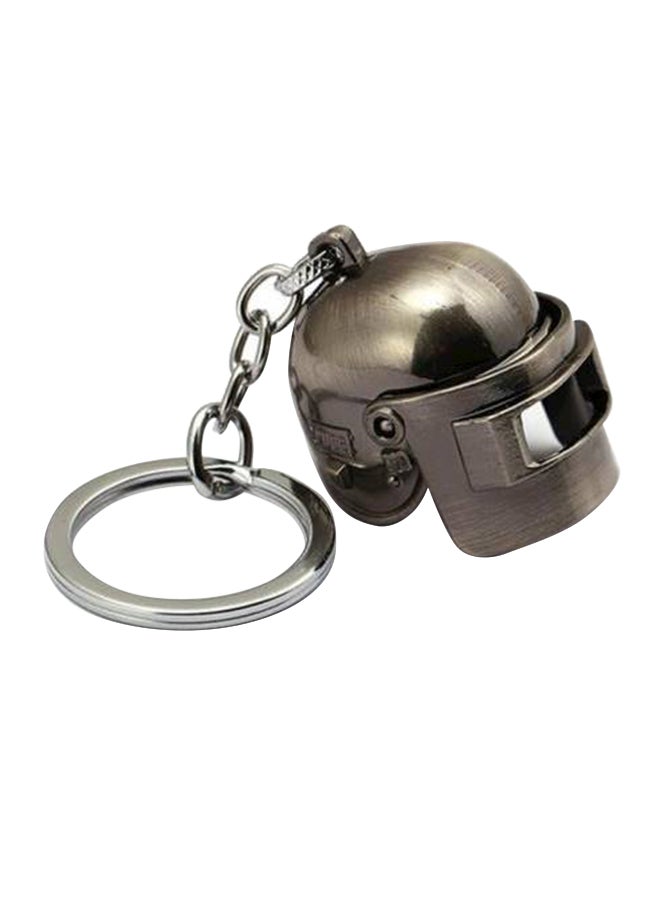PUBG Battleground Helmet Key Chain Grey - Image 1
