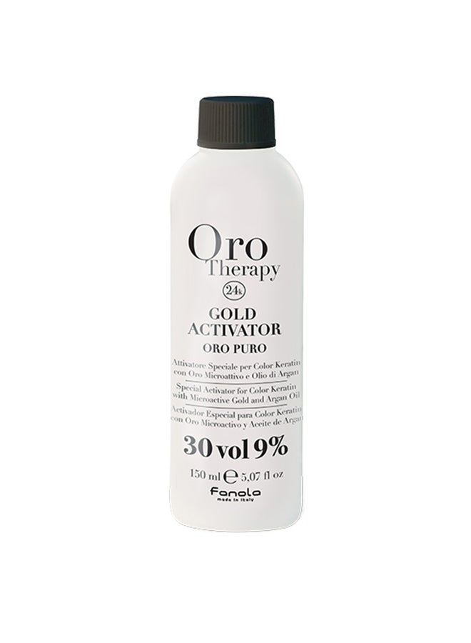 FANOLA 30 Vol 9% Oro Therapy 24k Gold Activator For Color Keratin 150ml - Image 1