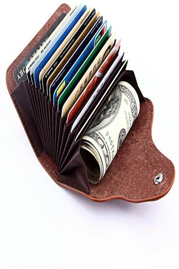 Leather Card Case Brown  - Image 4
