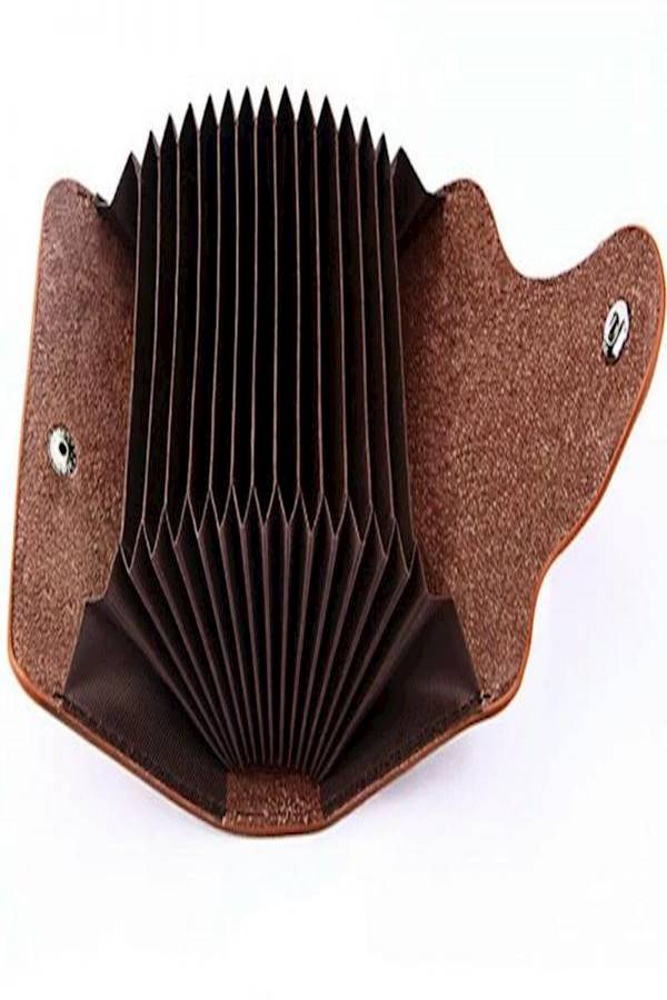 Leather Card Case Brown  - Image 5