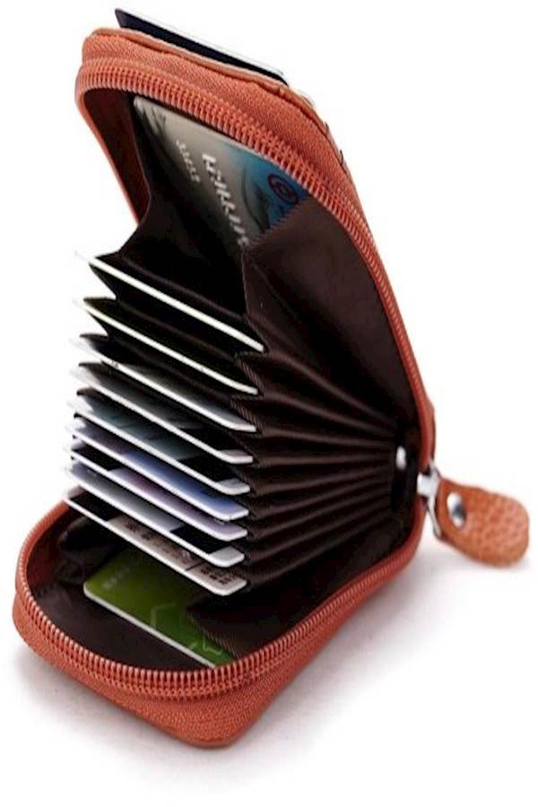 Leather Card Case Brown