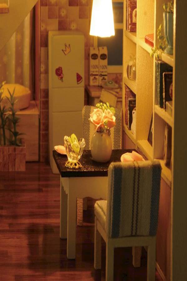 لعبة بازل واقعية صغيرة بتصميم غرفة منزل خشبية ثلاثية الأبعاد - Image 4