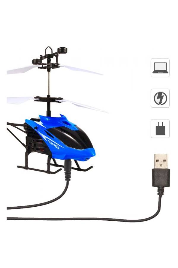 Flying Mini Rc Infraed Induction Helicopter Aircraft Flashing Light Toys For Kid - Image 5