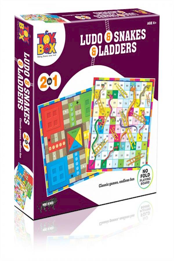 2 In 1 Ludo Snakes And Ladder Game