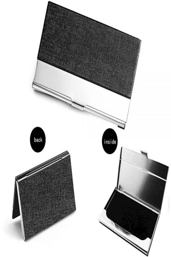 Generic - Faux Leather Card Holder Black - Image 1