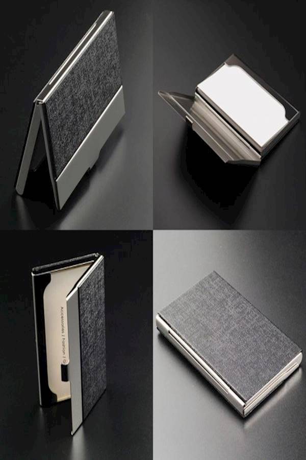 Generic - Faux Leather Card Holder Black - Image 1