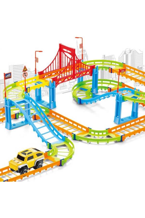 Electric Variable Track Puzzle Toy Extreme Speed Track Car