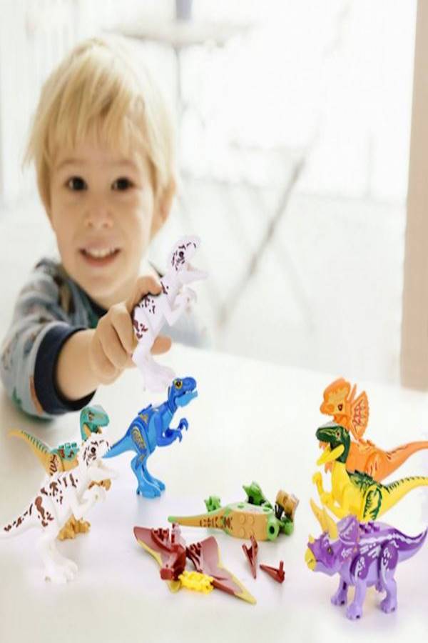 8-Piece Mini Dinosaur Model - Image 2