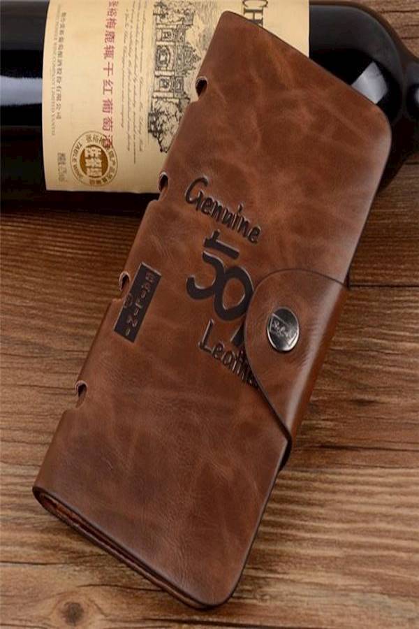 BAILINI - PU Leather Wallet Brown - Image 1