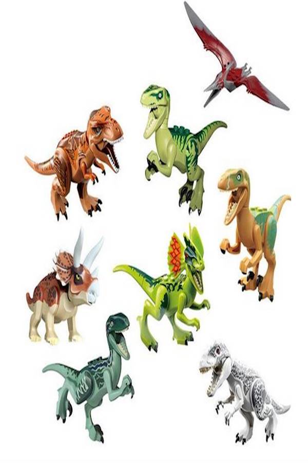8Piece Dinosaur Assembled Building Blocks  - Image 1