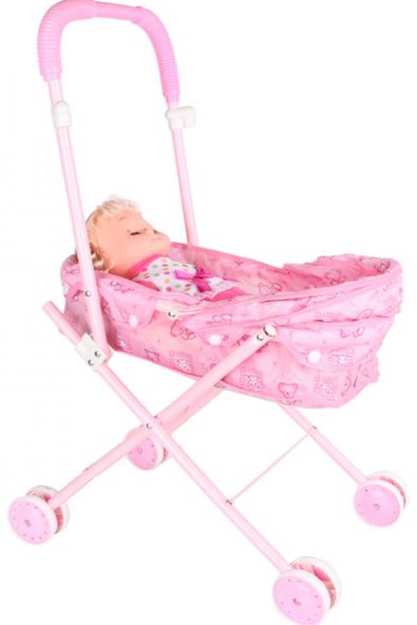 Generic Doll With Stroller Toy  - Image 3