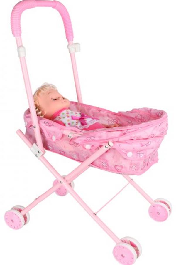 Generic Doll With Stroller Toy  - Image 2