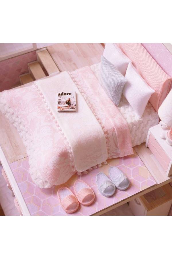 Wooden House Room Toy And Furniture With LED Lights  - Image 2