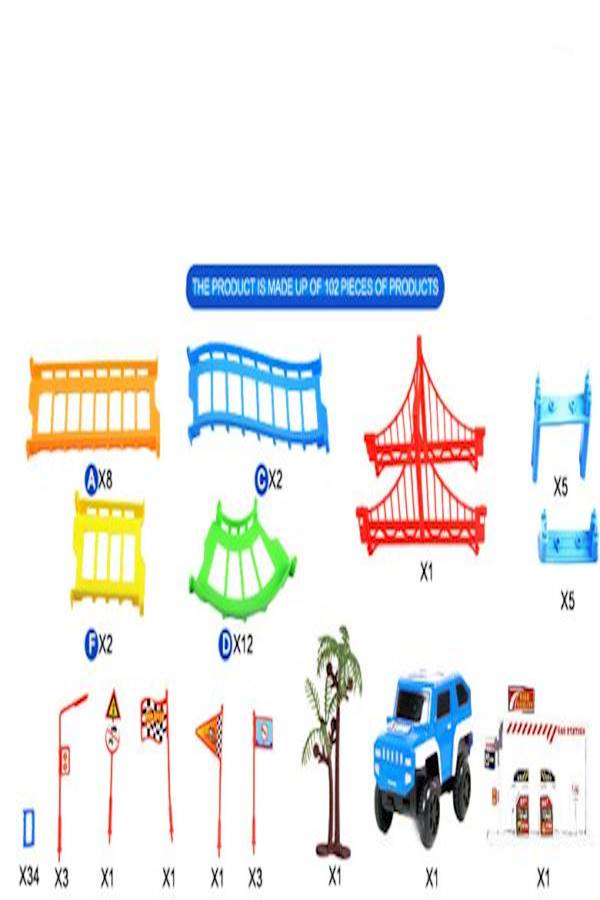 Electric Speed Car Race Track 38 x 24cm - Image 3