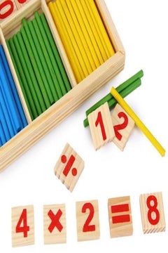 Generic 76-Piece Montessori Wooden Math Game Sticks Toy  - Image 3