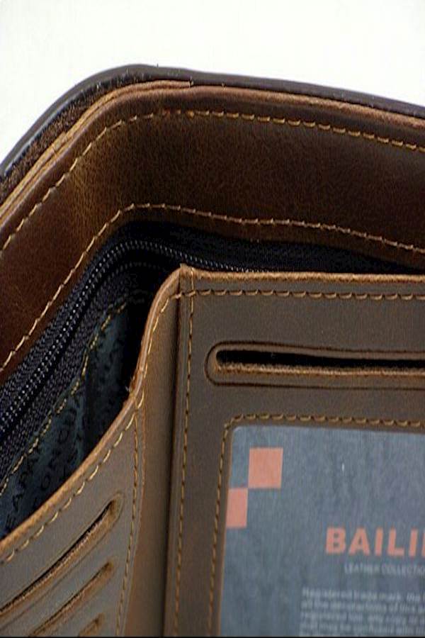 بايليني محفظة جلدية بني - Image 4