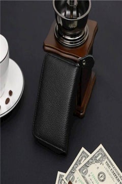 JINBAOLAI Leather Card Holder Wallet Black  - Image 3