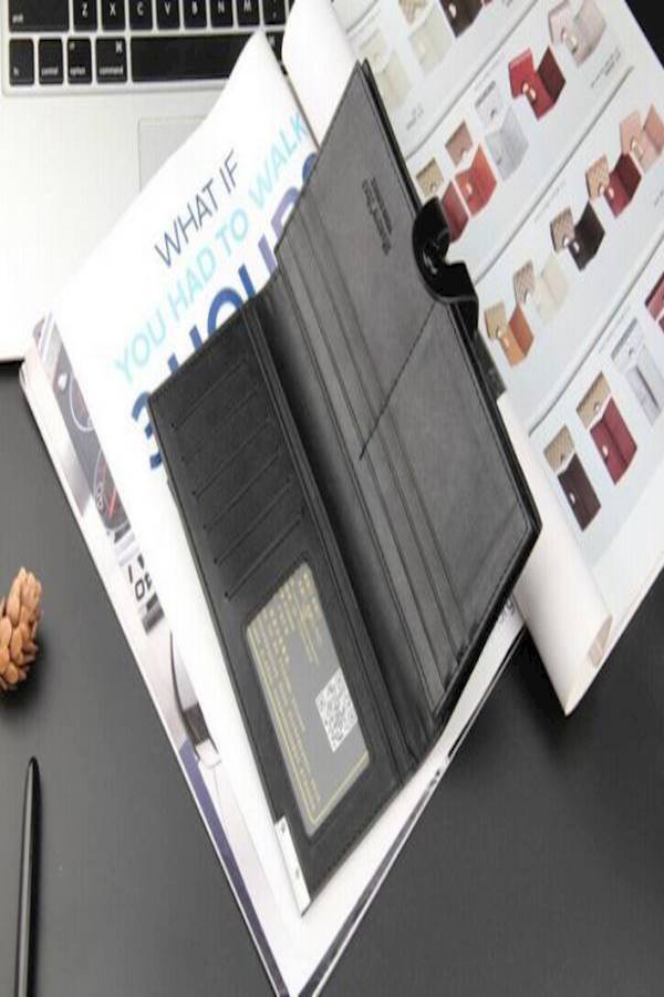 Generic - Leather Paragraph Wallet Black - Image 1