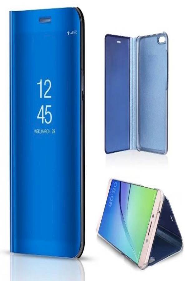 Generic - Apple iPhone X Case Clear View Standing Mirror Phone Cases Full Coverage Back Cover Folio Flip Pouch - Image 1