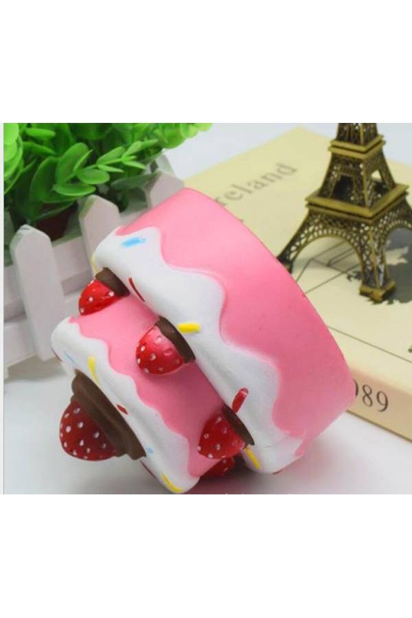 null - Jumbo Squishy Soft Slow Rising Stretchy Squeeze Kawaii Strawberry Three Layer Cake Pressure Reliever Child Kid Toy - Image 1