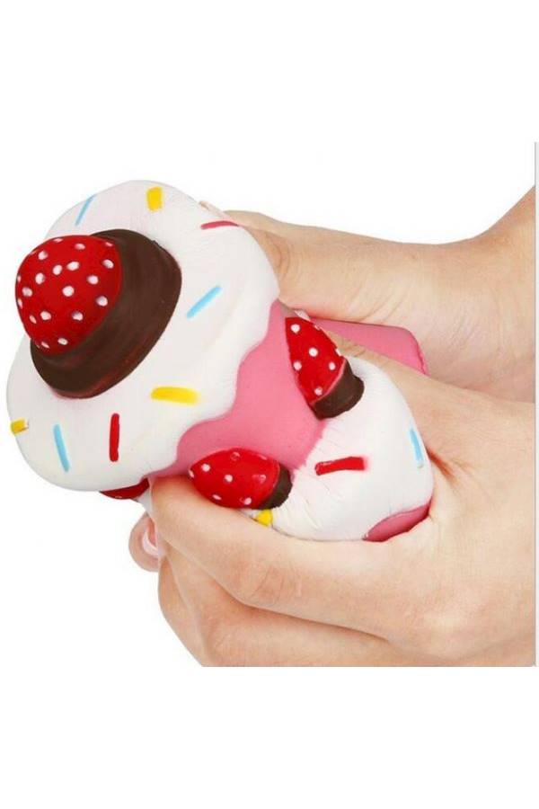 null - Jumbo Squishy Soft Slow Rising Stretchy Squeeze Kawaii Strawberry Three Layer Cake Pressure Reliever Child Kid Toy - Image 1