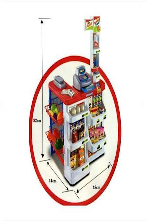 Home Supermarket Kids Playset - DIY 668-05 - Image 3
