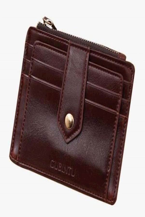GUBINTO Faux Leather Bifold Wallet Brown - Image 3